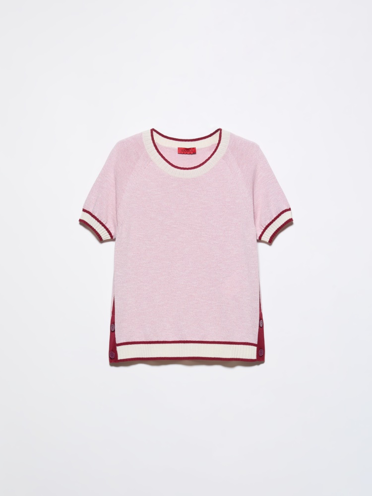 Suede desert boots, turtledove | MAX&Co. Mouliné-knit T-shirt - PINK - MAX&Co.
